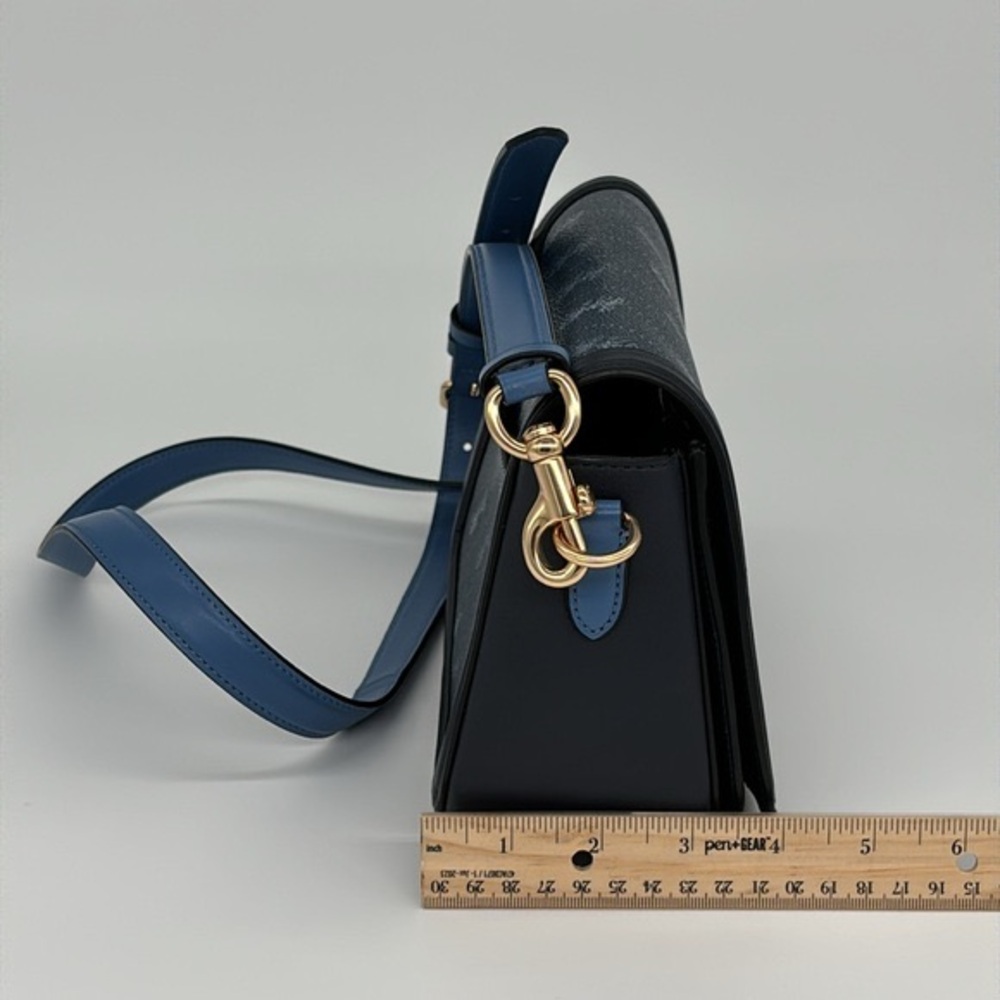 Coach Saddle Bag With Horse And Carriage Dot Print - Picture 11 of 15
